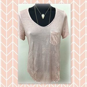 Calvin Klein v-neck modal pocket tee